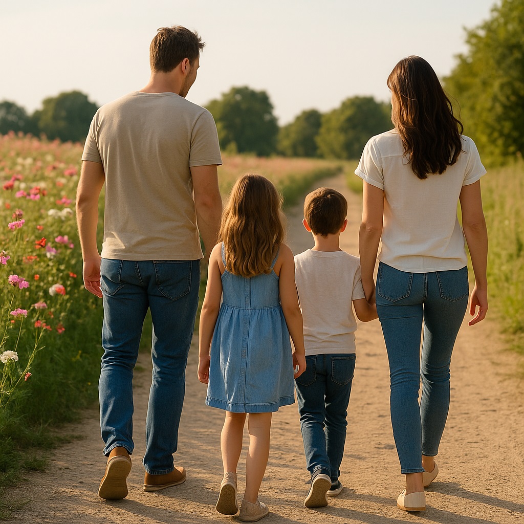 Mid-career tech worker sits at kitchen table. Bills and a closed laptop are spread in front of him.